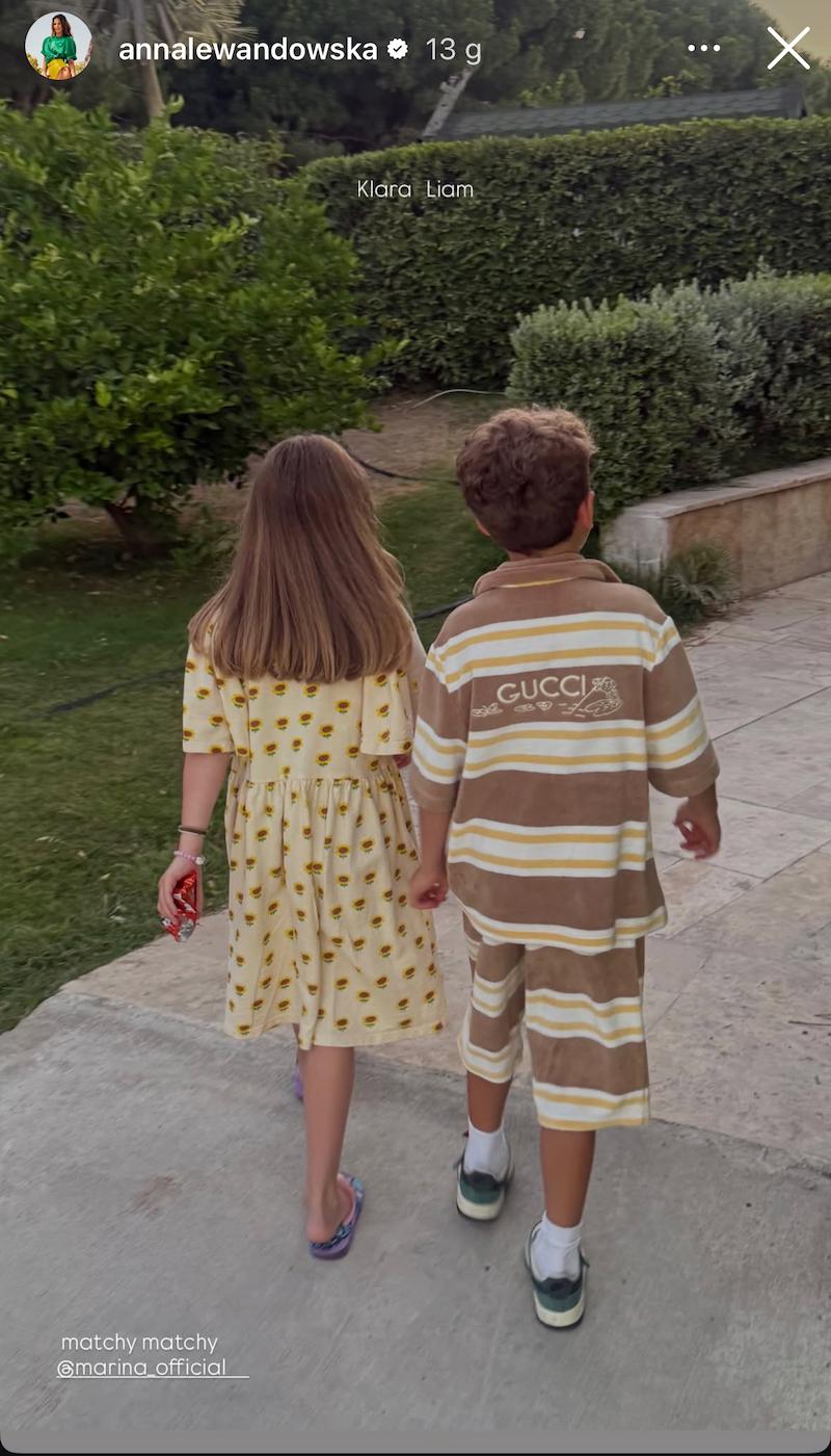 Klara Lewandowska i Liam Szczęsny, fot. Instagram
