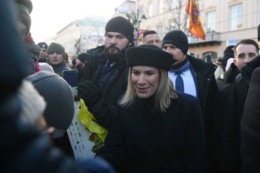 Para prezydencka na orszaku Trzech Króli, fot. Forum