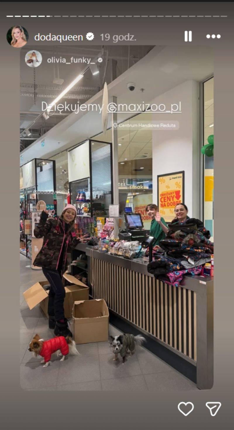 doda pomaga pieskom/Instagram/dodaqueen/