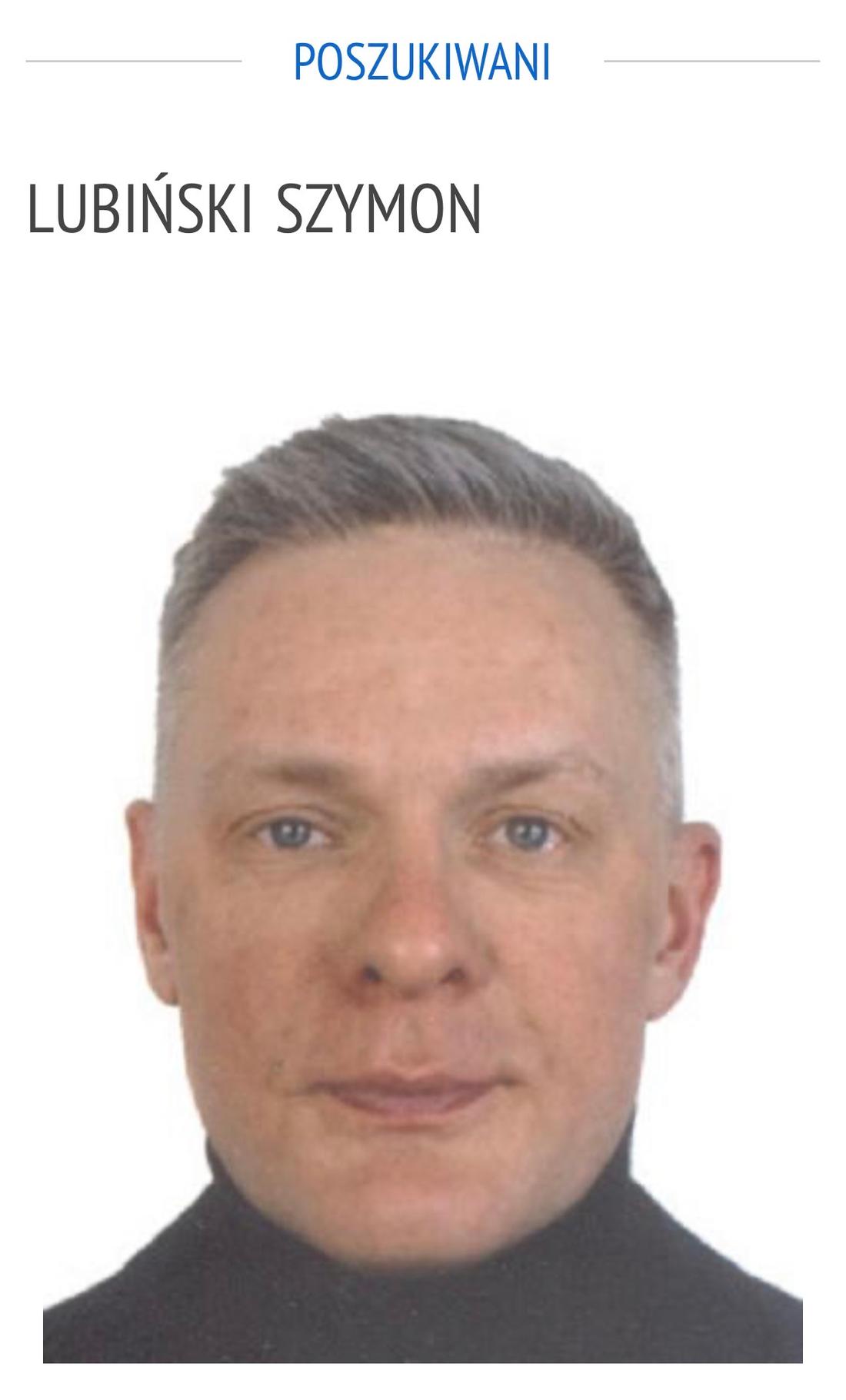 Szymon L. poszukiwany listem gończym, fot. poszukiwani.policja.gov.pl