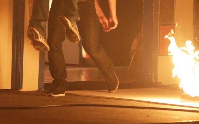 Casper Smart na planie filmu Street