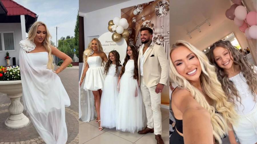 Eliza Trybała kulisy komunii córki/Instagram/elizka_trybala