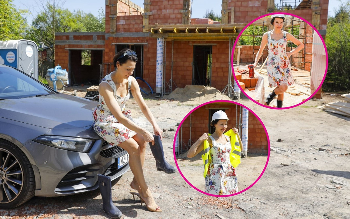 Anna Popek wskakuje w kalosze i wkracza na BUDOWĘ swojego domu! Ma ambitny plan (FOTO)