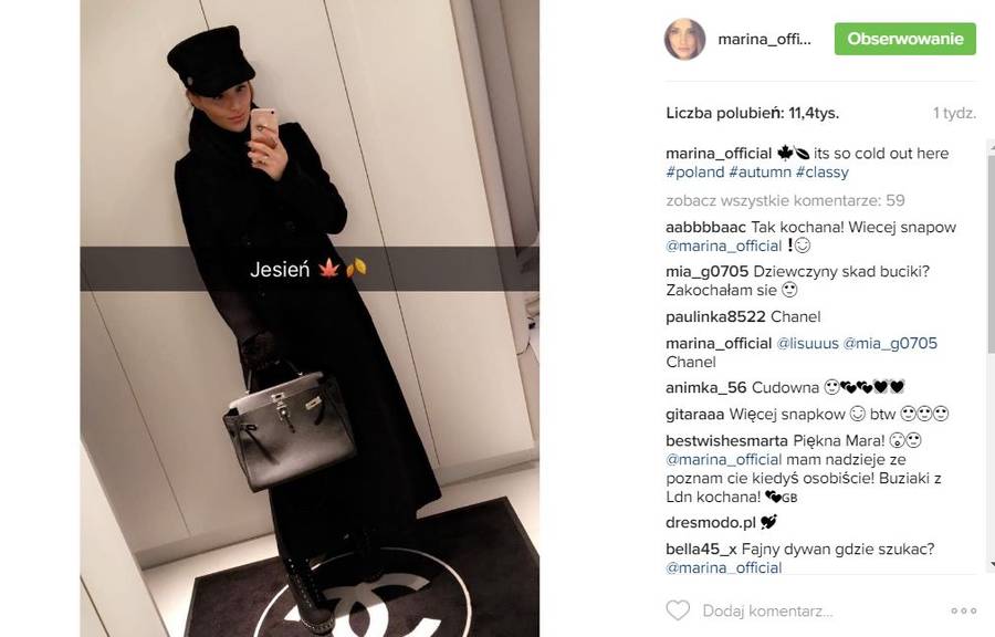 Najpierw marzła w Warszawie Marina, teraz Sara Boruc