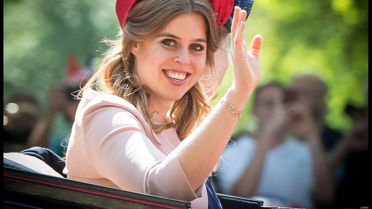 June 9, 2018 - London, London, United Kingdom - Trooping the Colour...Pictured: Princess Eugenie of York on her way along the Mall to Horse Guards Parade...The official birthday of the British Sovereign has been marked by The Trooping of the Colour for more than 260 years. The royal spectacle sees over 1400 parading soldiers, 200 horses and 400 musicians take part in the annual event which is followed by an RAF fly-past over Buckingham Palace. (Credit Image: © Pete Maclaine/i-Images via ZUMA Press)