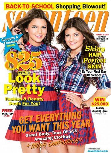 Okładki z siostrami Jenner