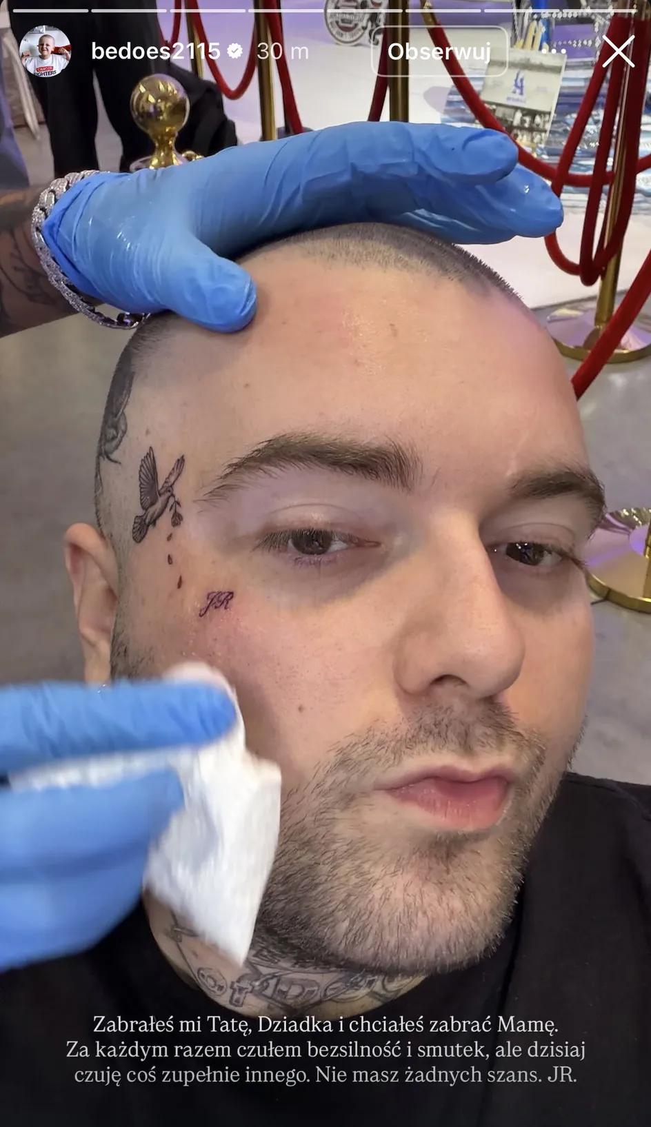 Bedoes, fot. Instagram.