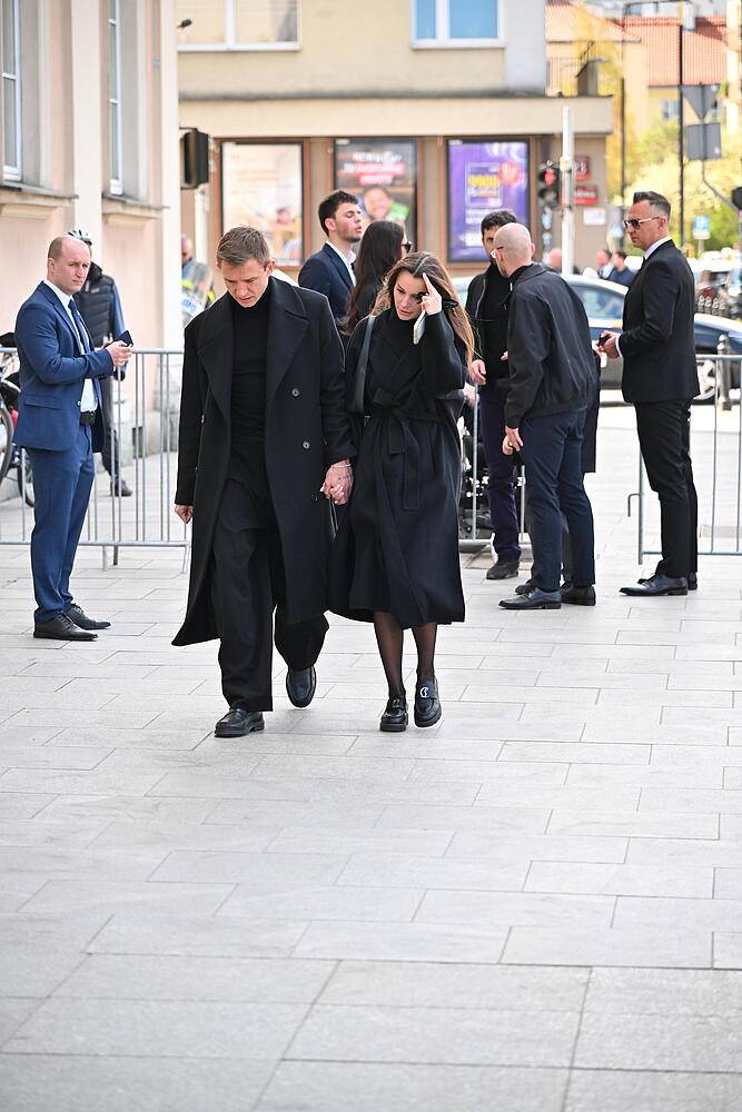 Rzeźniczakowie na pogrzebie Jacka Magiery