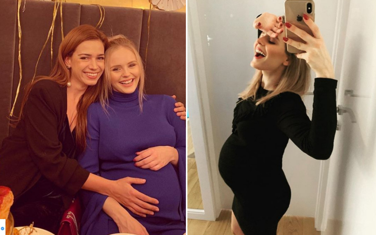 Zdjęcia z baby shower Olgi Kalickiej! Dekoracje zdradzają płeć dziecka?