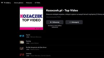 Muzyczna niespodzianka na Walentynki – Tidal stworzył dedykowaną playlistę, kóra kojarzy się z Kozaczkiem