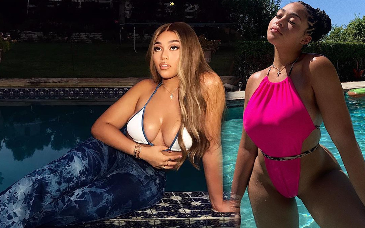 Jordyn Woods pokazała swoje krągłości w skąpym kostiumie kąpielowym!