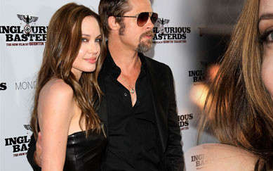 Chudziutka Angelina Jolie w czarnej skórze (FOTO)