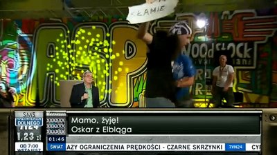 Miecugow pobity na scenie Przystanku Woodstock (VIDEO)