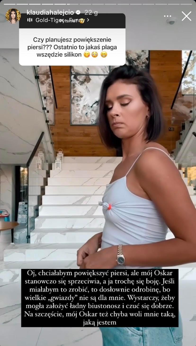 Klaudia Halejcio o zabiegach