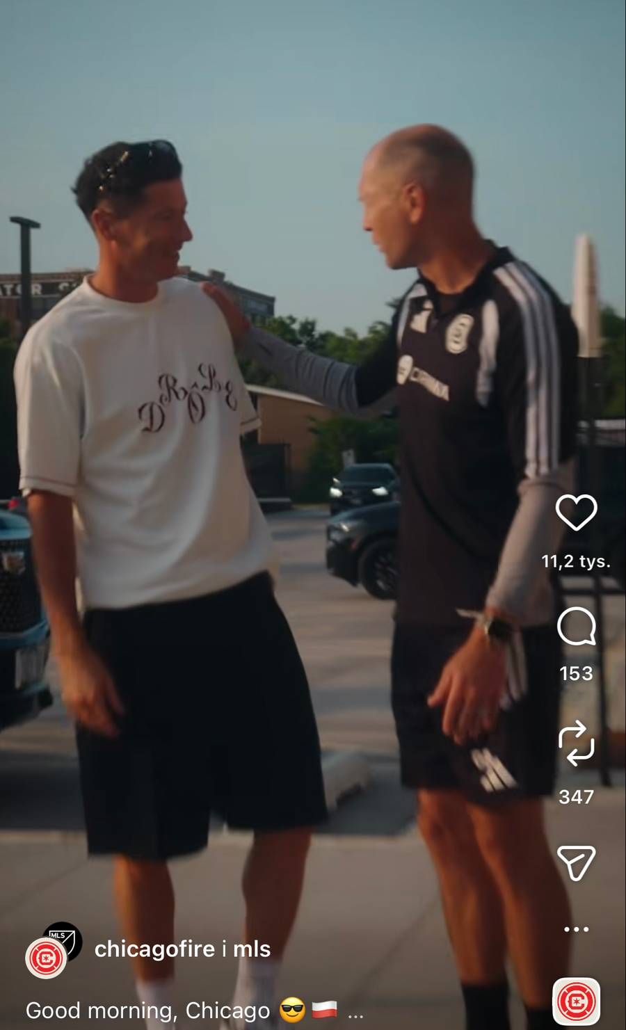 Robert Lewandowski przyleciał do Chicago Fire, fot. Instagram
