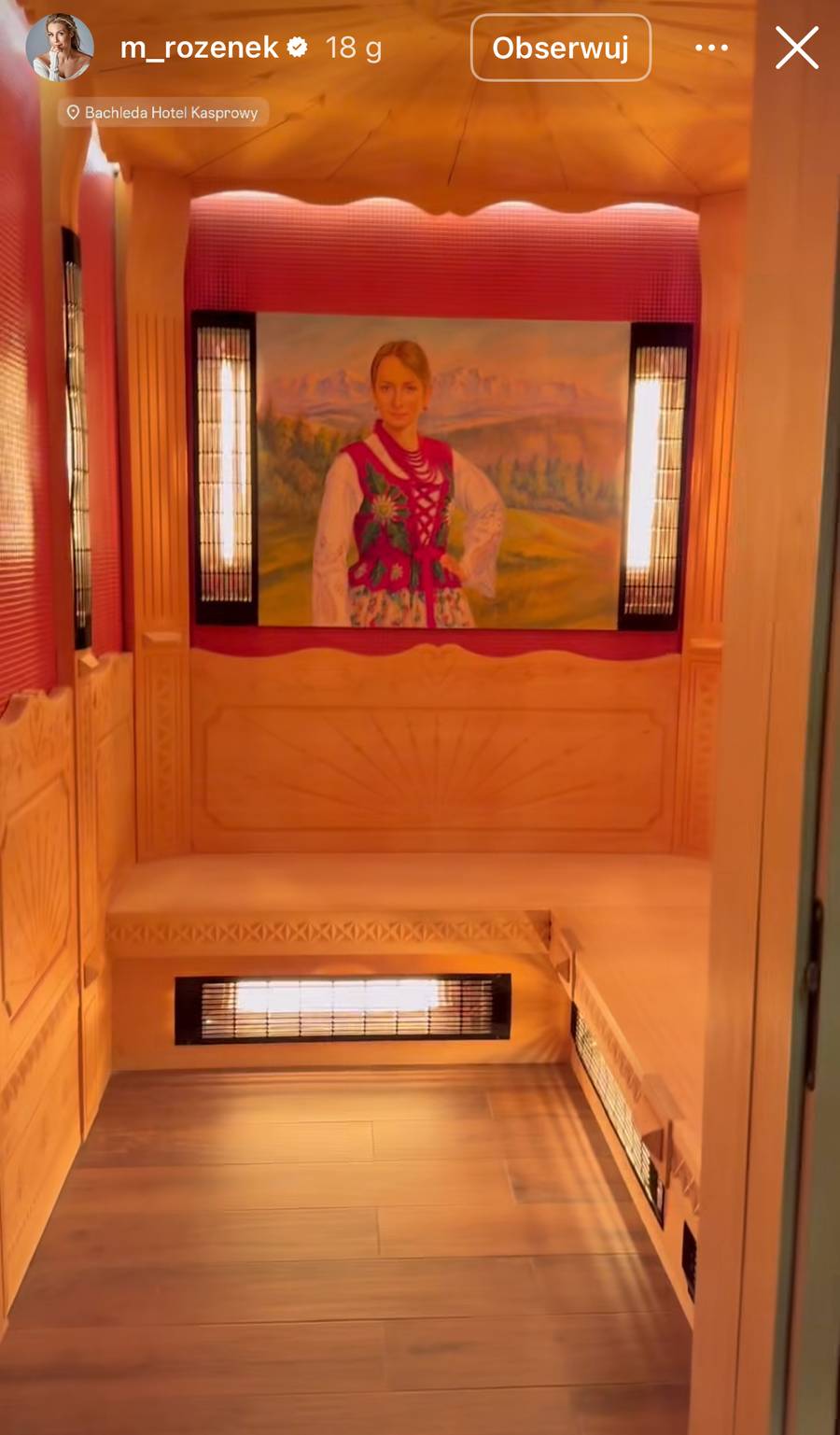 Rozenek relacjonuje górski wypad, fot. Instagram