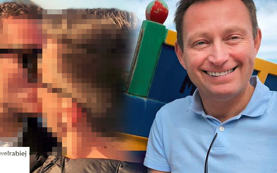 Polityk Nowoczesnej SIARCZYSTYM pocałunkiem świętuje urodziny swojego chłopaka