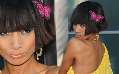 Żółciutka Bai Ling ze słodkim motylkiem we włosach (FOTO)