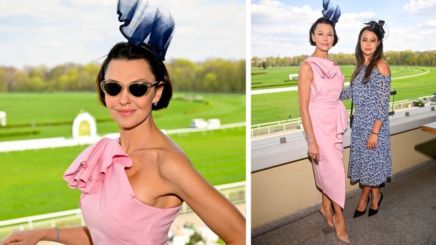 Otwarcie Sezonu Wyścigowego 2023. Małgorzata Kożuchowska postawiła na klasykę, Anna Popek pochwaliła się córką