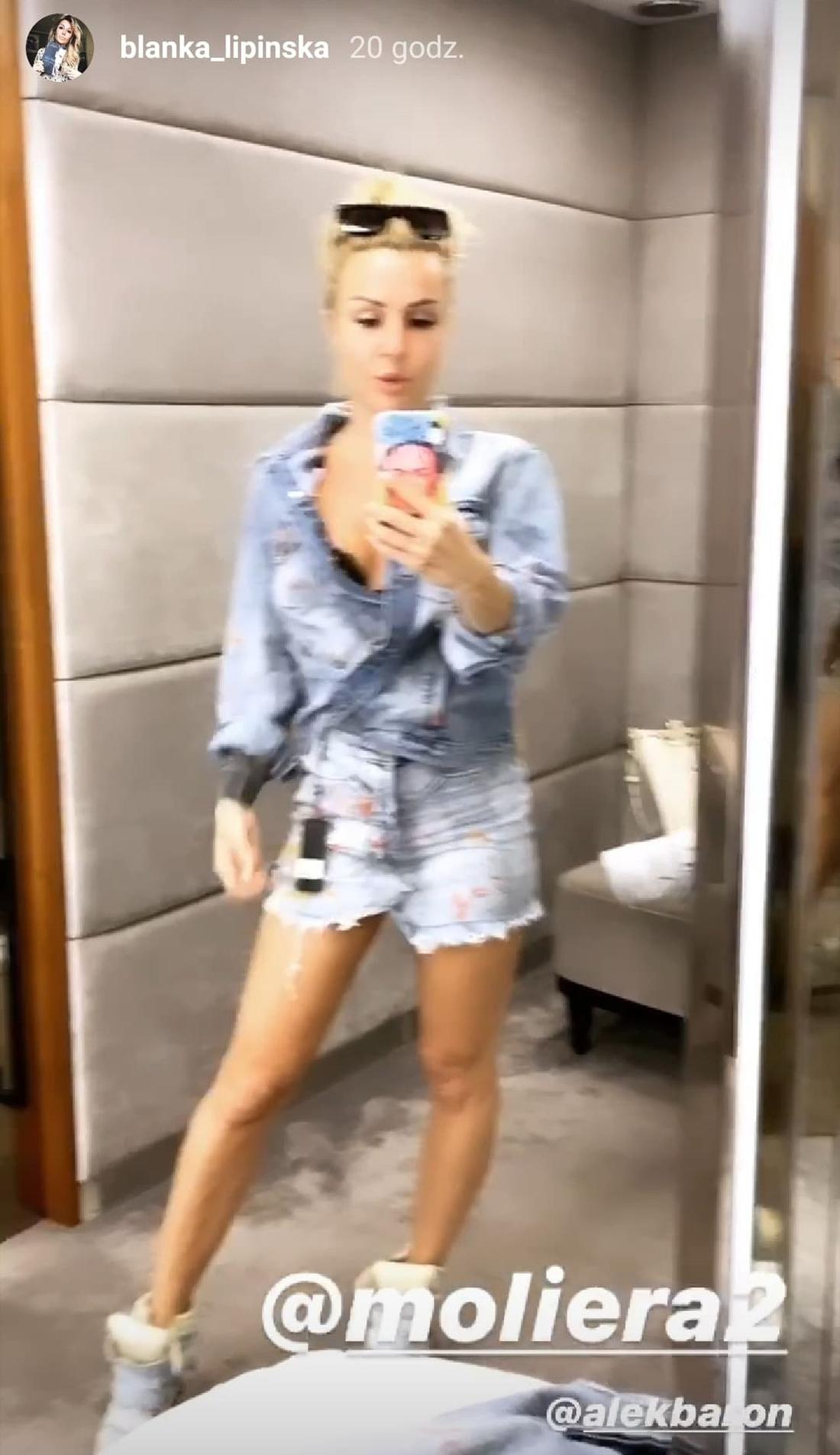 Blanka Lipińska w przymierzalni