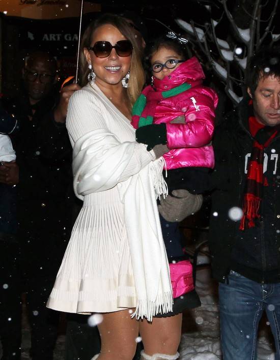 Mariah Carey z dziećmi w Aspen – zima 2013