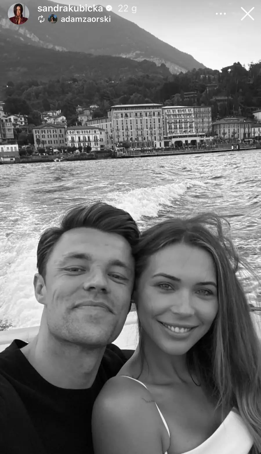Sandra Kubicka i Adam Zaorski/ fot. Instagram