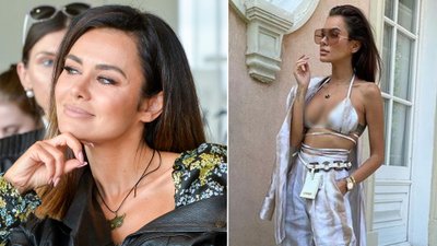 Natalia Siwiec w komplecie marki Maffashion. Uwagę jednak zwracają szpilki: “jakaś masakra”
