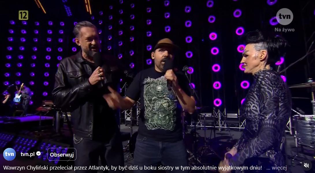 Brat Agnieszki Chylińskiej pojawił się na scenie, fot. Instagram