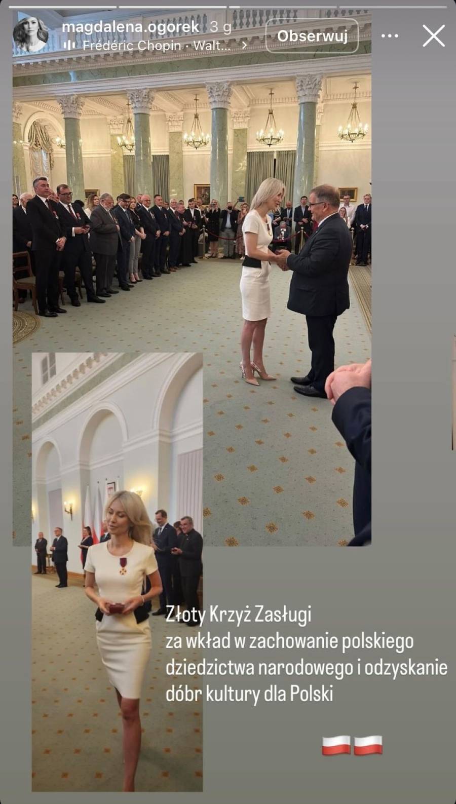 Magdalena Ogórek została odznaczona przez Prezydenta RP! Tak dziś wygląda dawna gwiazda TVP (FOTO)