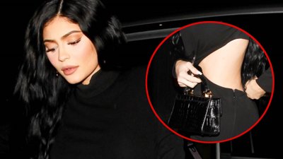 HOT! Kylie Jenner w MEGA obcisłym kombinezonie (ZDJĘCIA)