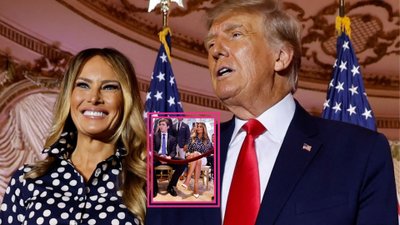 Melania Trump i Donald Trump POWRACAJĄ! Towarzyszył im 16-letni syn (ZDJĘCIA)