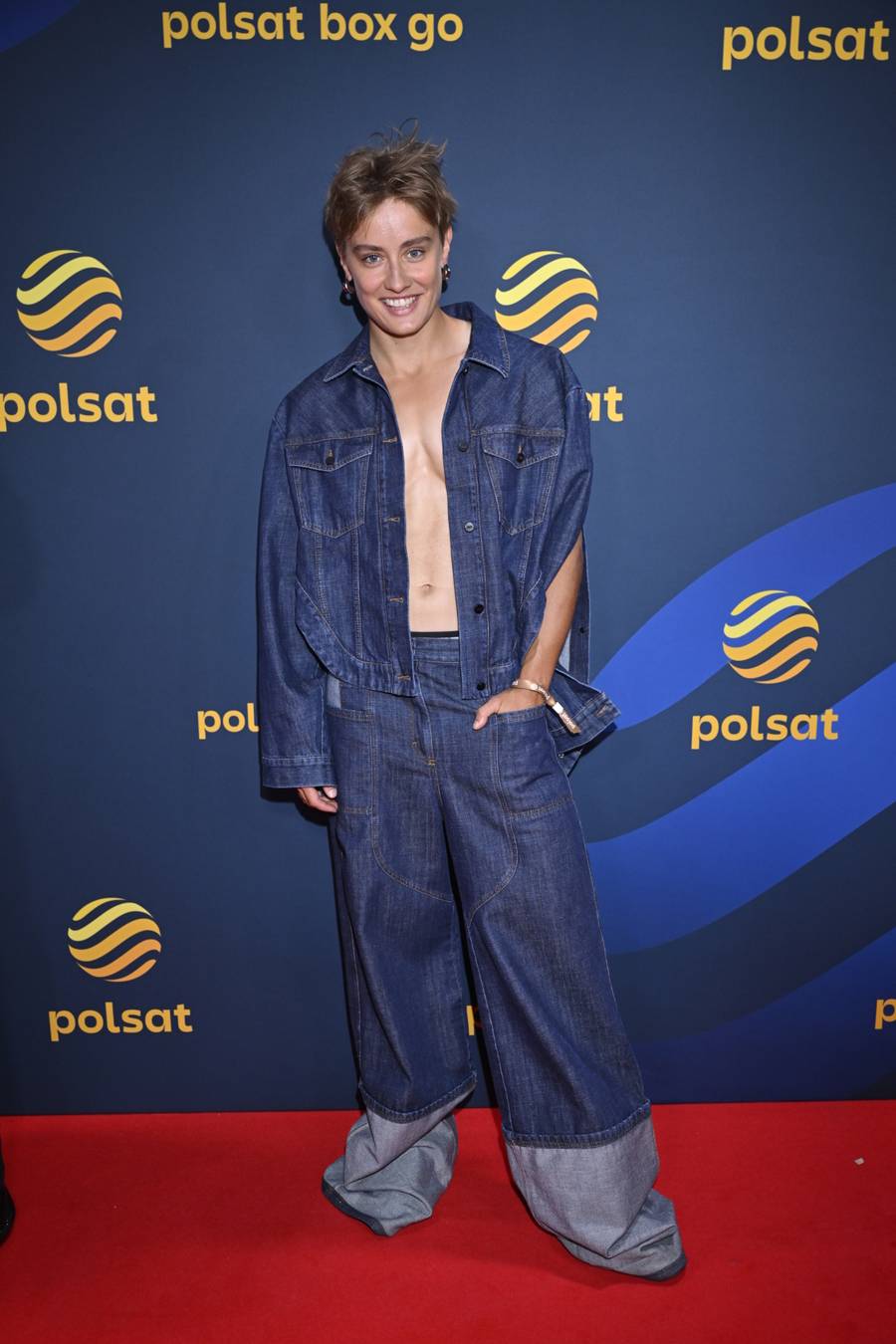 Katarzyna Zillmann topless na ramówce Polsatu! Założyła tylko jeansową kurtkę