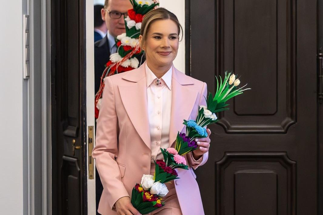 Marta Nawrocka w Niedzielę Palmową, fot. Instagram