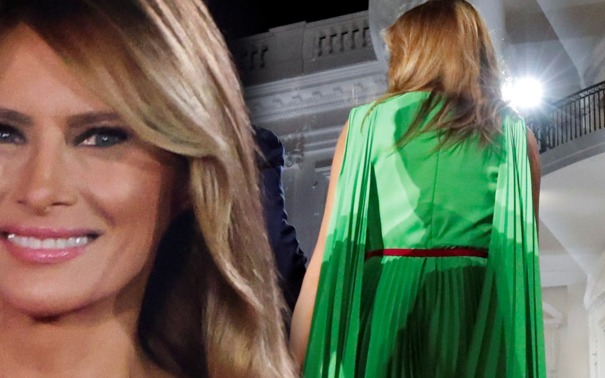 Melania Trump pojawiła się w dwóch kreacjach przed Białym Domem. Z jednej internauci mają ubaw(ZDJĘCIA)