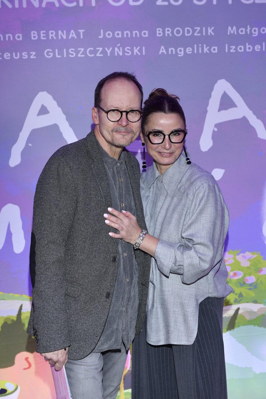 Joanna Brodzik na premierze "Małej Amelii", fot. AKPA