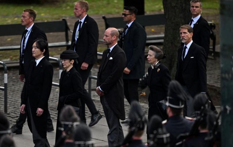 Książę William i księżniczka Anna na pogrzebie króla Haralda V fot. Dylan Martinez / Reuters / Forum