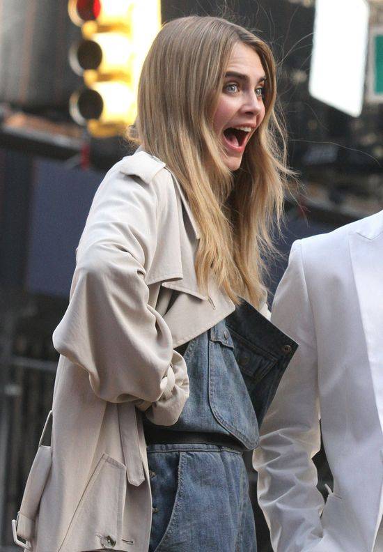 Słodkie minki Cary Delevingne