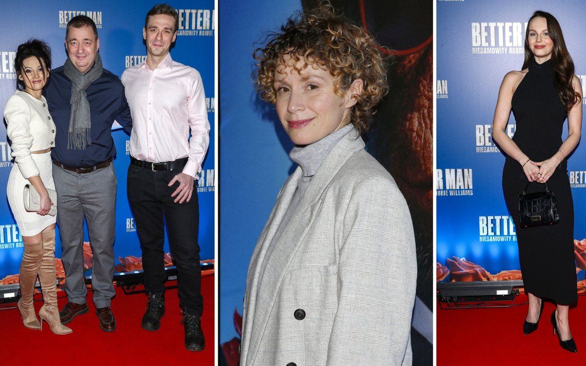 Premiera filmu “Better Man: Niesamowity Robbie Williams”. Jacek Rozenek z młodszą partnerką Marią