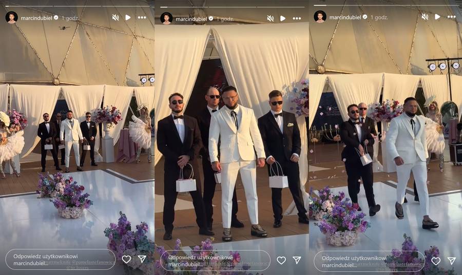 Tak wyglądał ślub Fit Lovers w Gruzji: ogromny namiot przy plaży, kolorowy dym, kryształowe żyrandole…