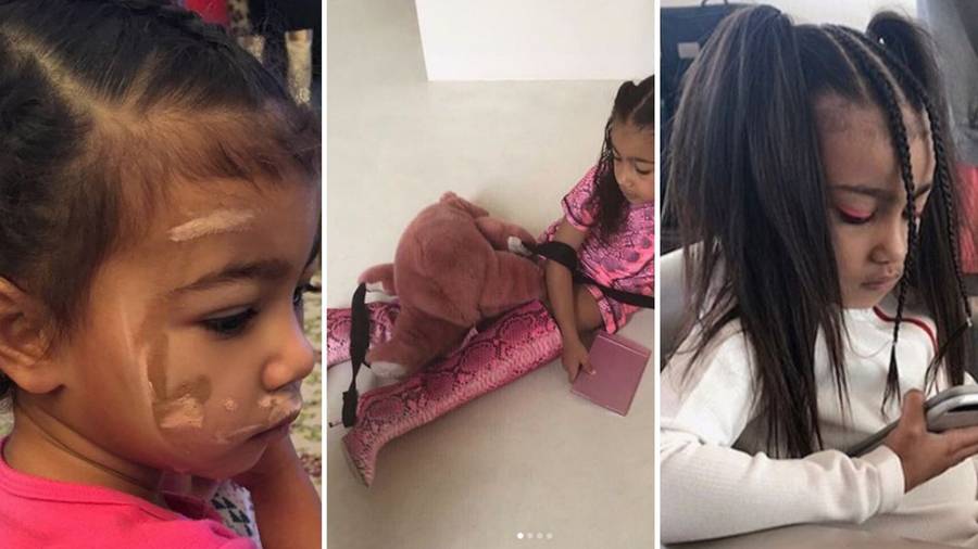 Corka Kim Kardashian w makijażu