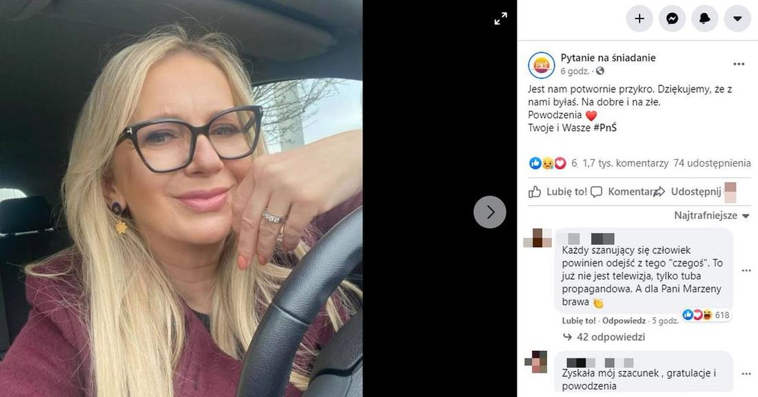 TVP komentuje odejście Marzeny Rogalskiej