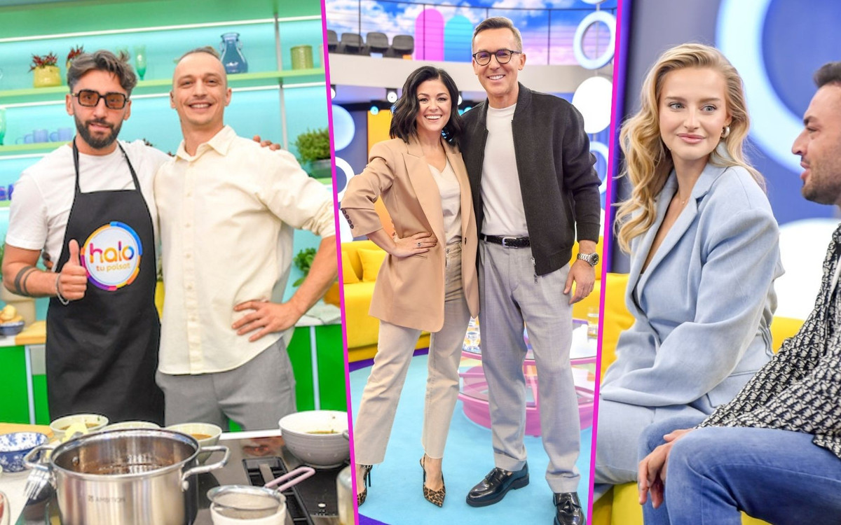 Niedzielny poranek z “Halo Tu Polsat”! Rafał Maserak w KUCHNI, olśniewająca Karolina Pisarek-Salla z mężem (FOTO)