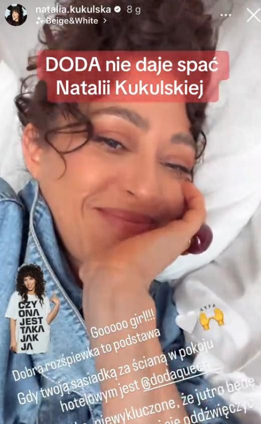 Natalia Kukulska nie mogła zasnąć przez Dodę, fot. TikTok.com