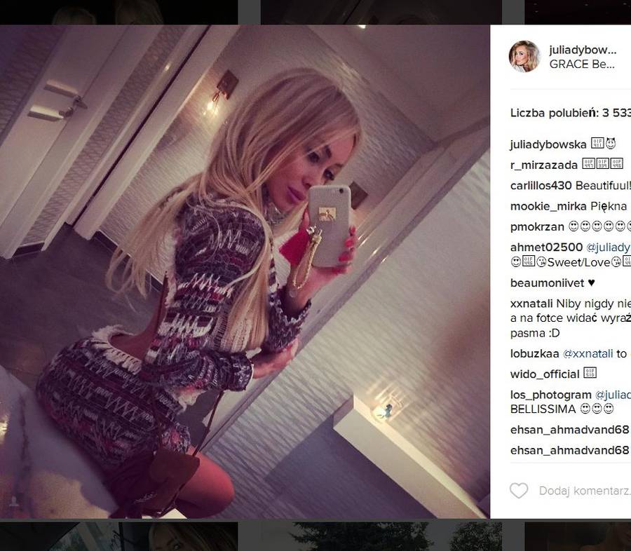 Co lubi Julia Dybowska? Instagram celebrytki to prawdziwe targowisko próżności