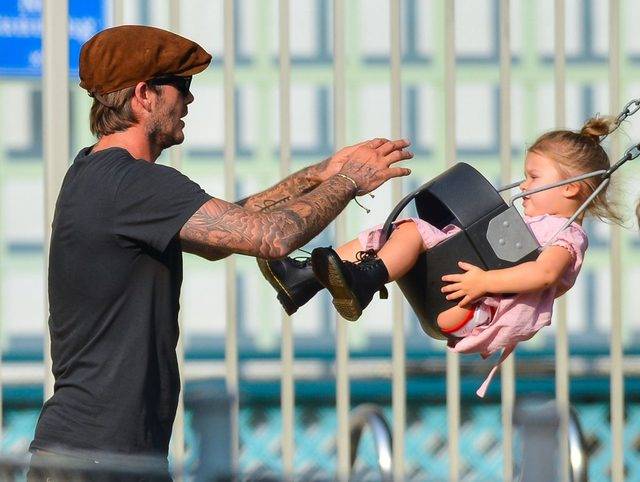 David Beckham z córeczką Harper Seven