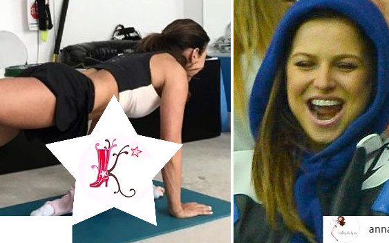 Klara Lewandowska już ćwiczy z mamą (Instagram)