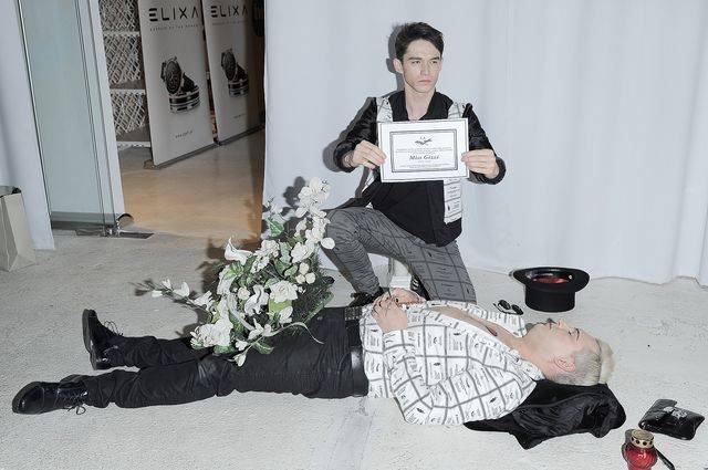 Gwiazdy na pokazie Jacoba Bartnika, luty 2015