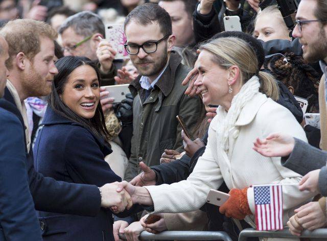 Meghan Markle i książę Harry pierwszy raz spotkali się z ludźmi na ulicy