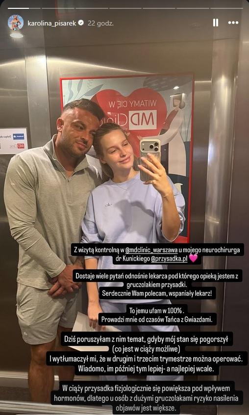 Karolina Pisarek wpis, fot. Instagram