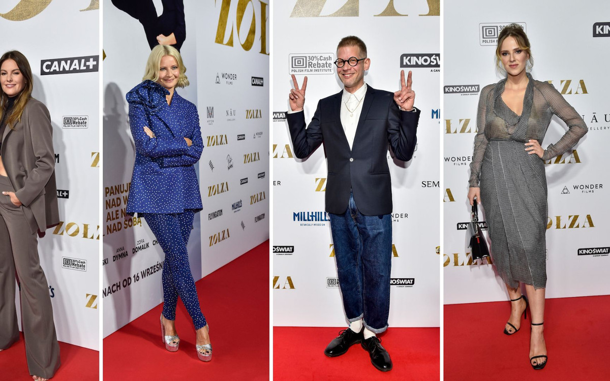 Premiera filmu “Zołza”. Małgorzata Kożuchowska, jak zwykle skradła show, Agnieszka Kawiorska w modnym garniturze